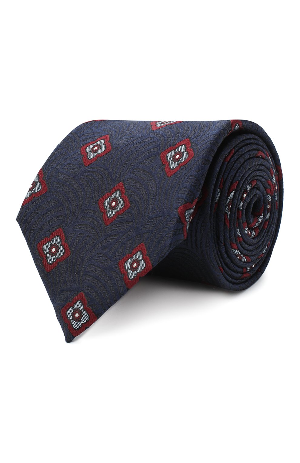 Шелковый галстук ZEGNA темно-синего цвета по цене 31550 руб., арт. Z8D11/18B, фото 1 Шелковый галстук ZEGNA, арт. Z8D11/18B, фото 1