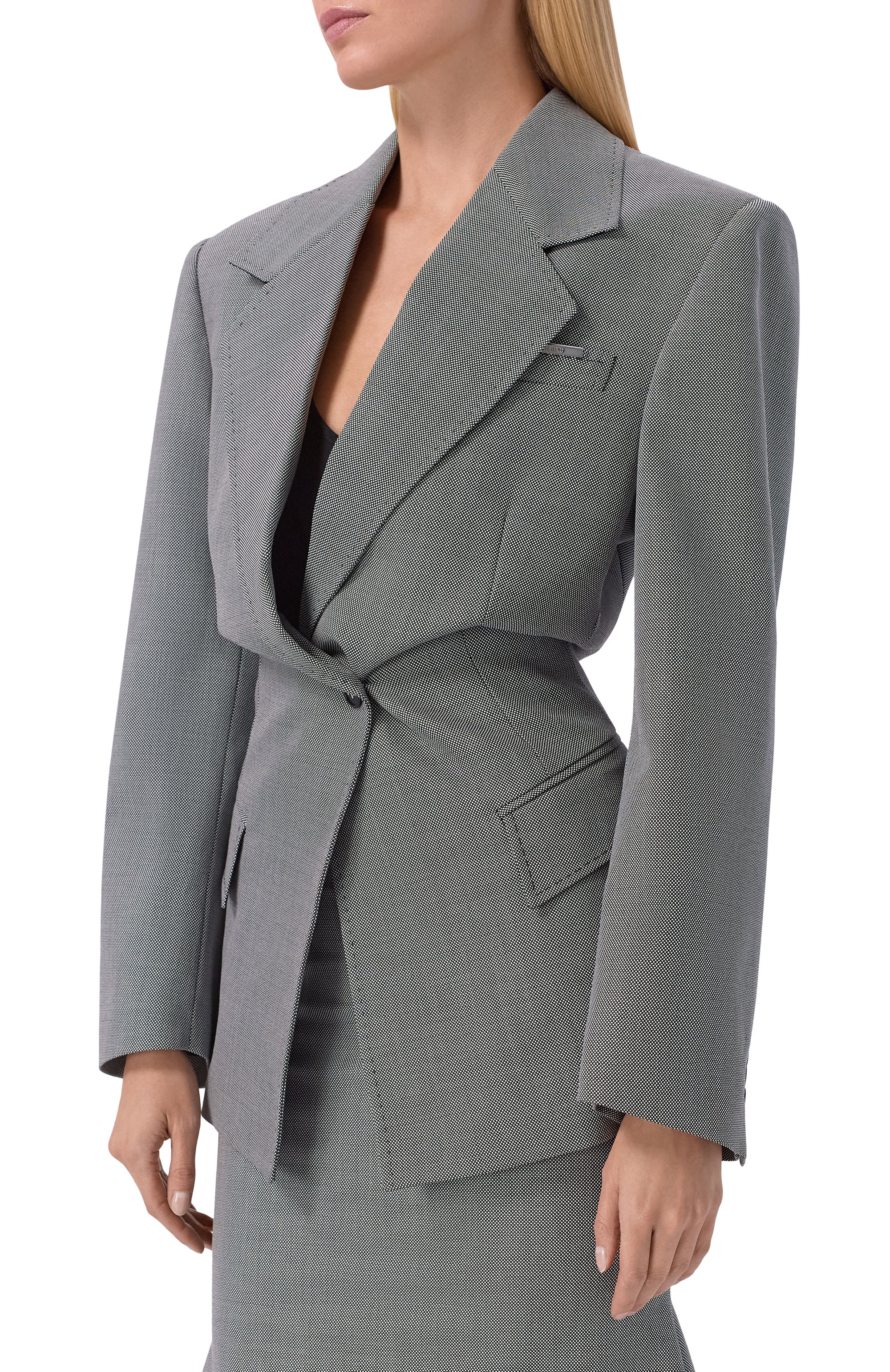 Жакет из шерсти и хлопка THE ATTICO, арт. 260WCG00093/WWC002AA, фото 3