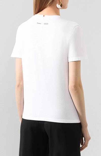 Хлопковая футболка PROENZA SCHOULER WHITE LABEL, арт. WL2024146-JC137, фото 4