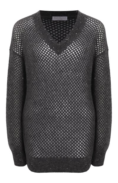 Женский пуловер из шерсти и хлопка BRUNELLO CUCINELLI, арт. MPS732412P