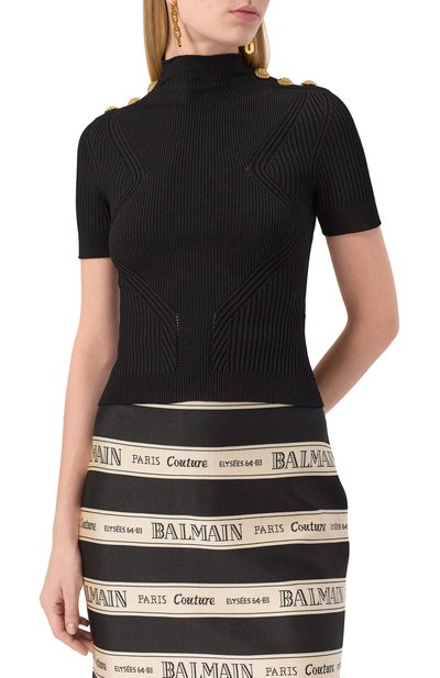 Водолазка из вискозы BALMAIN, арт. BF0AL250/KF24, фото 3
