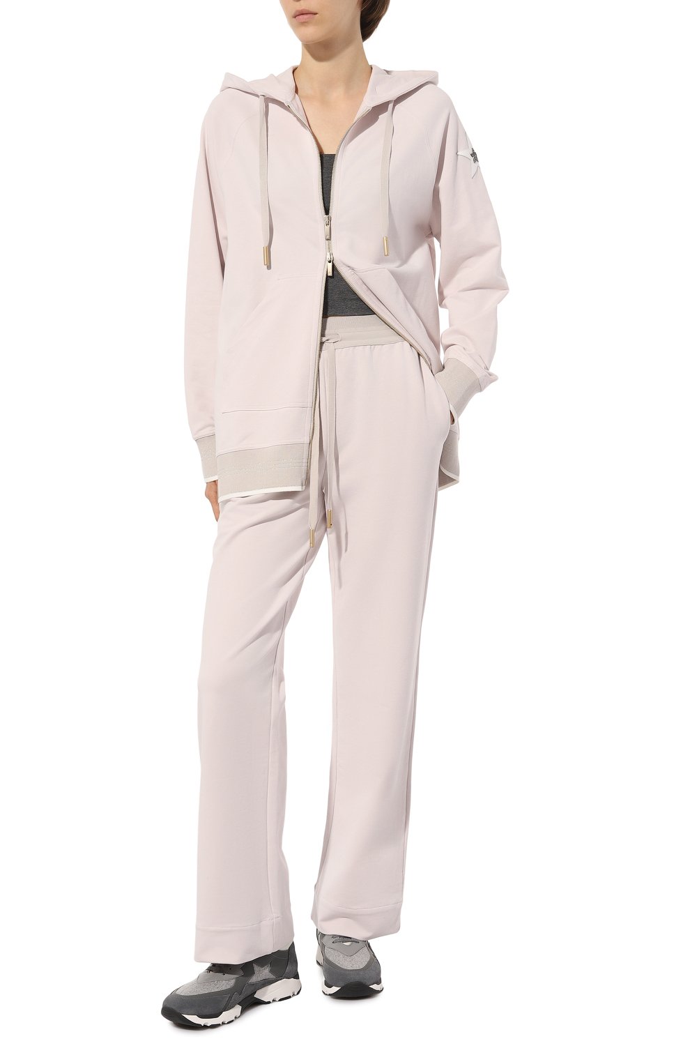 Комбинированные кроссовки iconic LORENA ANTONIAZZI серого цвета по цене 57750 руб., арт. A24209SC09L/4394, фото 2 Комбинированные кроссовки iconic LORENA ANTONIAZZI, арт. A24209SC09L/4394, фото 2