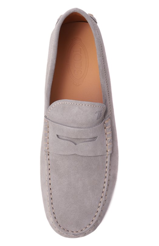 Замшевые мокасины Gommino Bubble Tod’s XXM52K00640RE0 Серый  XXM52K00640RE0 Фото 6
