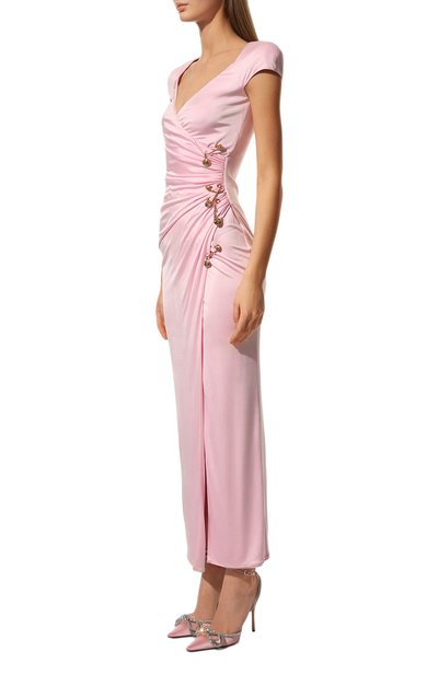 Платье из вискозы VERSACE розового цвета по цене 327000 руб., арт. 1003564/1A00572, фото 3 Платье из вискозы VERSACE, арт. 1003564/1A00572, фото 3
