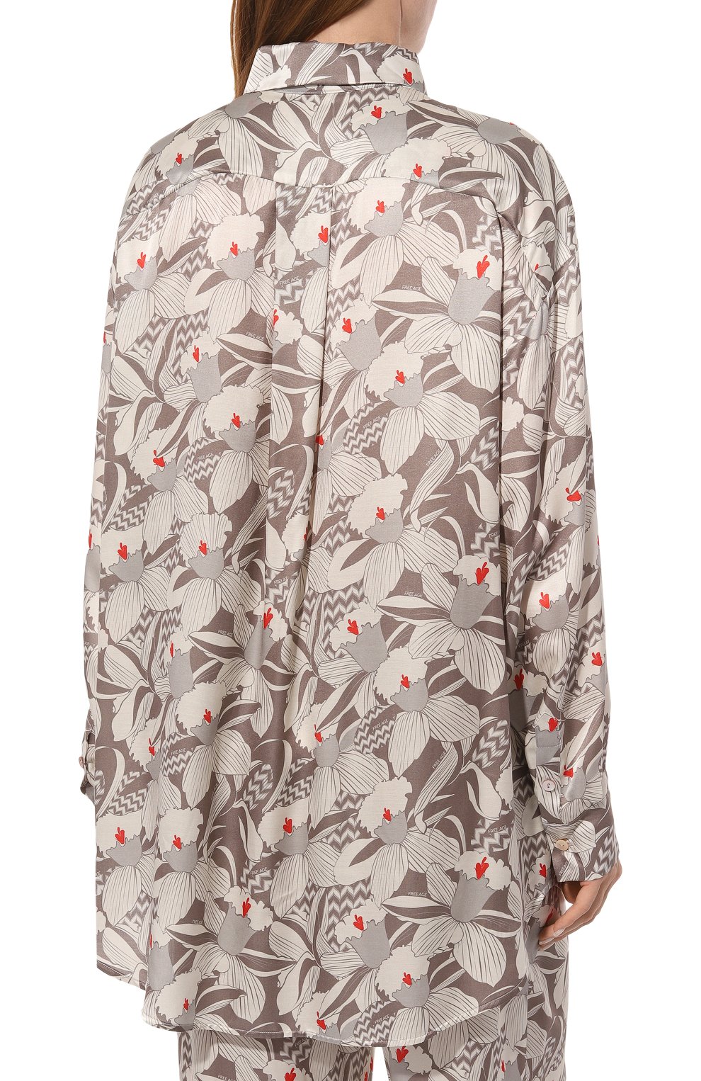 Рубашка из хлопка и шелка FREEAGE, арт. WW25.BL011.6001.130, фото 4