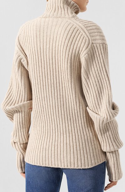 Шерстяной пуловер VICTORIA BECKHAM, арт. JU KNT 7702 PSS19 RIB DETAIL, фото 4