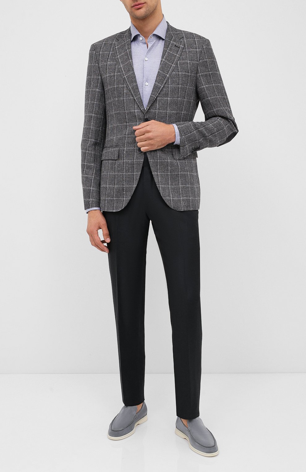 Пиджак из шерсти и льна BOSS, арт. 50432972, фото 2