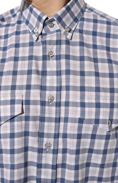 Хлопковая рубашка ZILLI, арт. REGC02ZS13115ZS104548, фото 5