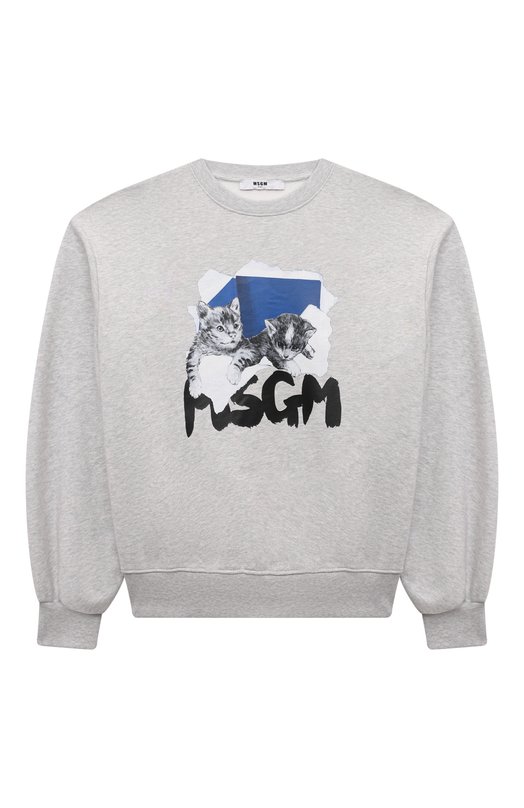

Хлопковый свитшот MSGM kids, Серый