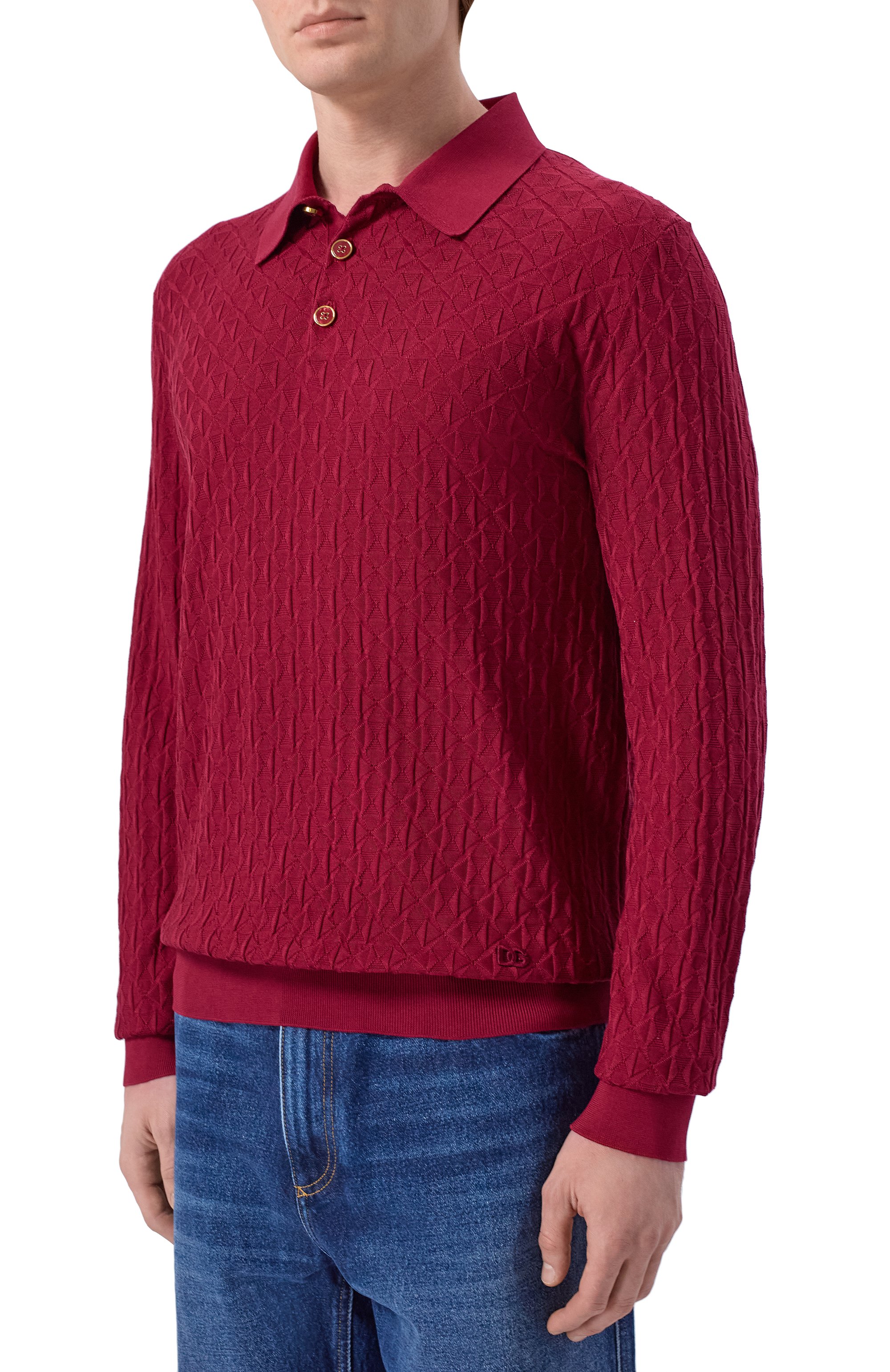 Шелковое поло DOLCE & GABBANA, арт. GXZ25Z/JBS0E, фото 3