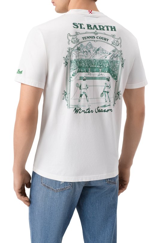 Хлопковая футболка MC2 Saint Barth ARN0001-00631I/ARN0TT Белый  ARN0001-00631I/ARN0TT Фото 4
