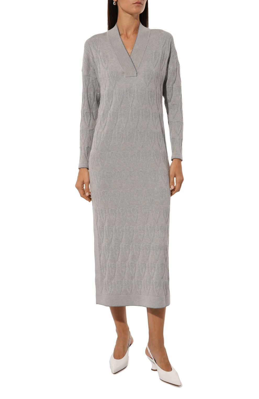 Платье из шелка и кашемира FREEAGE, арт. W25.DR114.6039.901, фото 3