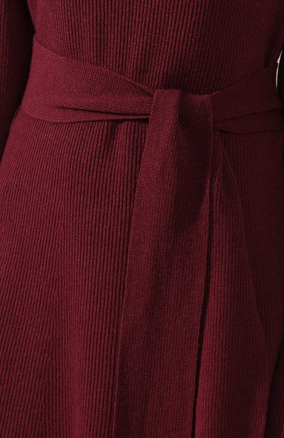 Платье с поясом NANUSHKA, арт. ABHAYA_BERRY_CASHMERE BLEND RIB, фото 5