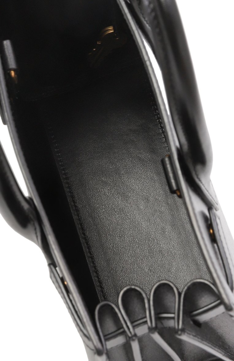 Женская сумка sac de jour nano SAINT LAURENT черного цвета, арт. 392035/02G9W | Фото 5 (Материал: Натуральная кожа; Размер: small; Ремень/цепочка: На ремешке)