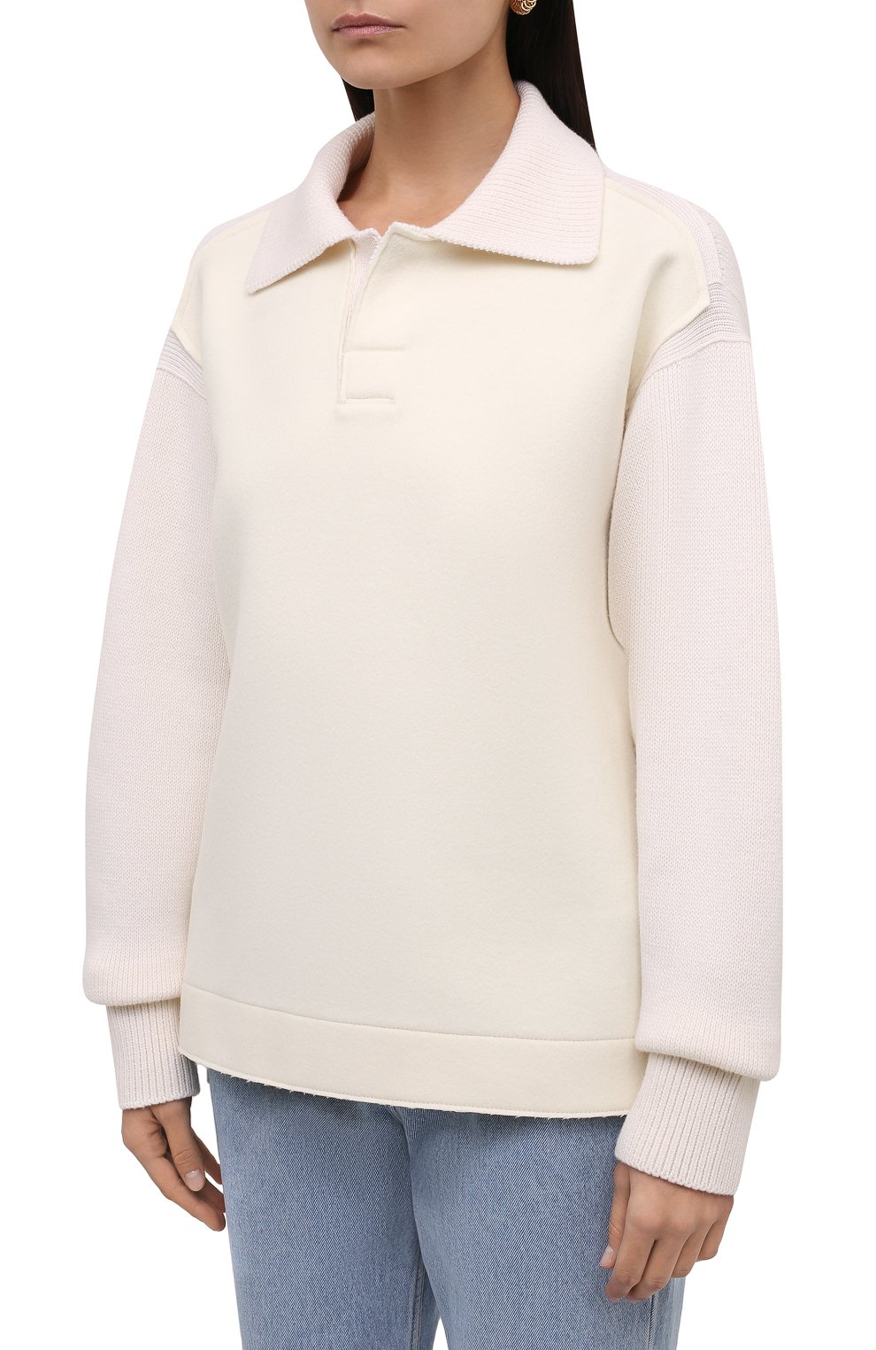 Шерстяной свитер ZEGNA кремового цвета по цене 259500 руб., арт. CYY52/BS2, фото 3 Шерстяной свитер ZEGNA, арт. CYY52/BS2, фото 3