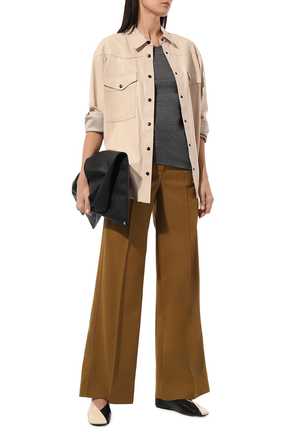 Майка JIL SANDER серого цвета по цене 31250 руб., арт. J40NC0110/J70021, фото 2 Майка JIL SANDER, арт. J40NC0110/J70021, фото 2