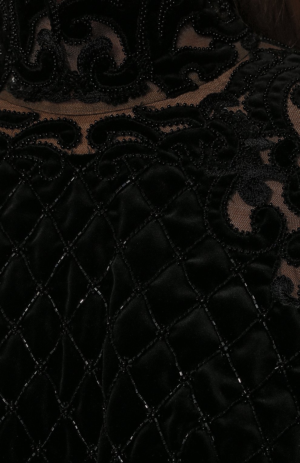 Бархатное платье с отделкой бисером ZUHAIR MURAD, арт. RD-FW17-031 DS, фото 5
