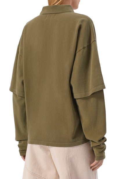 Хлопковое поло HALFBOY, арт. HS261WT003 PK002/L0NGSLEEVE P0L0, фото 4