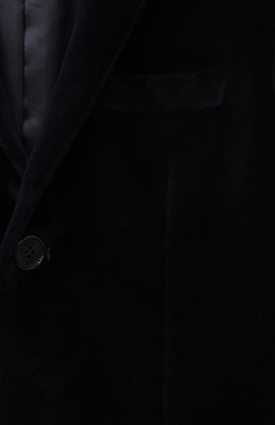 Бархатный пиджак DAL LAGO темно-синего цвета по цене 43450 руб., арт. N004/7712/4-6, фото 3 Бархатный пиджак DAL LAGO, арт. N004/7712/4-6, фото 3