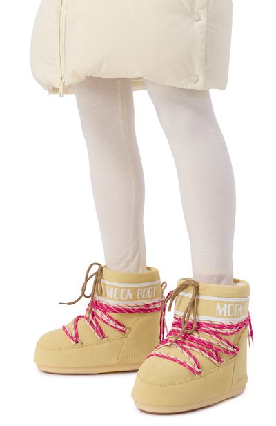 Замшевые полусапоги icon low MOON BOOT желтого цвета по цене 36300 руб., арт. 80D1409670, фото 2 Замшевые полусапоги icon low MOON BOOT, арт. 80D1409670, фото 2