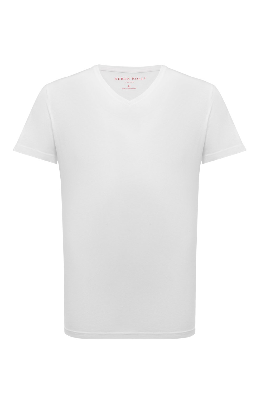 Хлопковая футболка DEREK ROSE белого цвета по цене 11450 руб., арт. 3053/RILE001, фото 1 Хлопковая футболка DEREK ROSE, арт. 3053/RILE001, фото 1