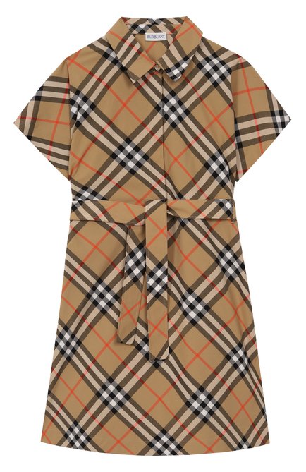 Хлопковое платье-рубашка BURBERRY, арт. 8090538