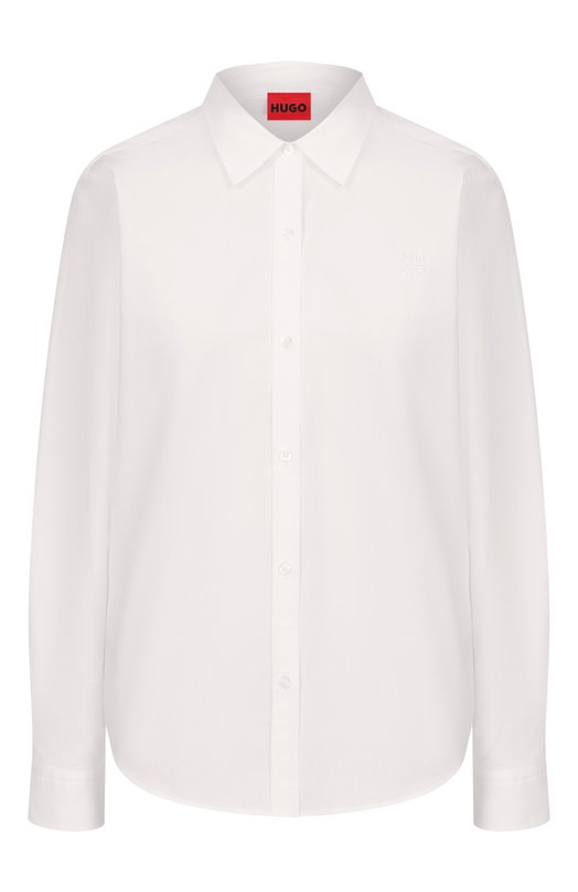 Хлопковая рубашка HUGO 50552832 Белый 50552832