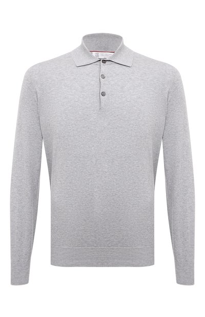 Мужская хлопковое поло BRUNELLO CUCINELLI, арт. M29800135