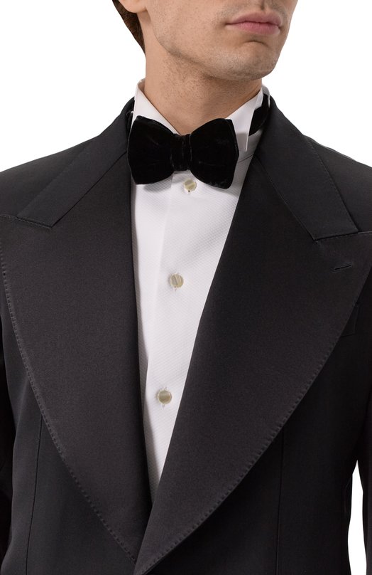 Бархатный галстук-бабочка Emporio Armani EM001351/TE18308 Чёрный  EM001351/TE18308 Фото 2