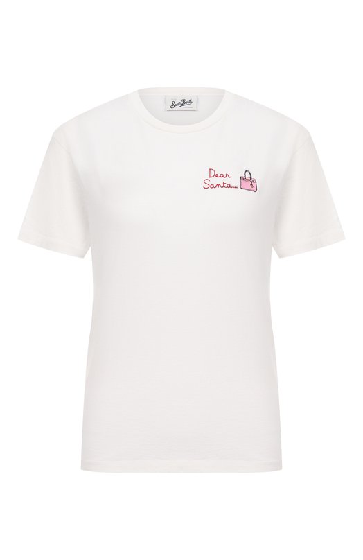 Хлопковая футболка MC2 Saint Barth EMI0002-03929I/EMILIE W Белый EMI0002-03929I/EMILIE W