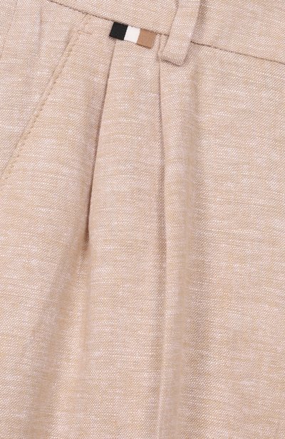 Брюки изо льна и вискозы BOSS, арт. J52917, фото 3