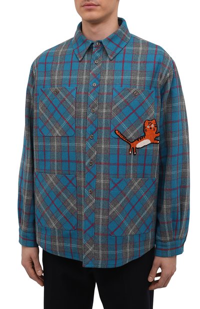 Куртка-рубашка из шерсти и кашемира GUCCI, арт. 666508/ZAH89, фото 3