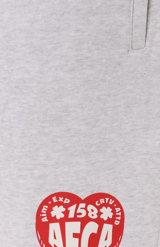 Хлопковые шорты AECA WHITE AWCMSSBDBSSOV002C0.LIGHT GREY (M) Серый  AWCMSSBDBSSOV002C0.LIGHT GREY (M) Фото 6