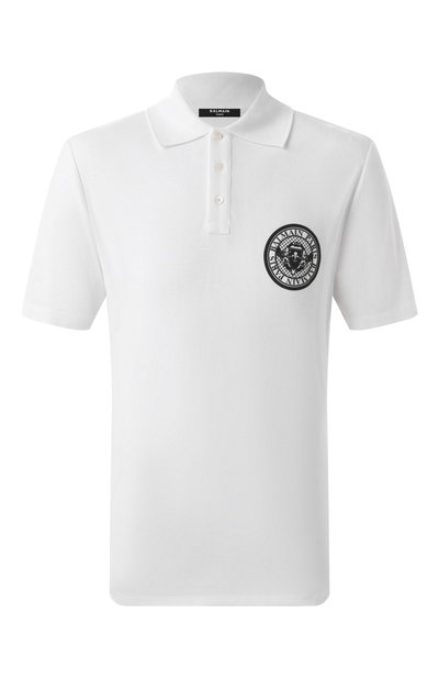 Мужское хлопковое поло BALMAIN, арт. EH1GC026/BC94