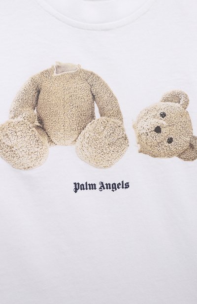 Хлопковая футболка PALM ANGELS, арт. PBAA001F22JER0010160, фото 3