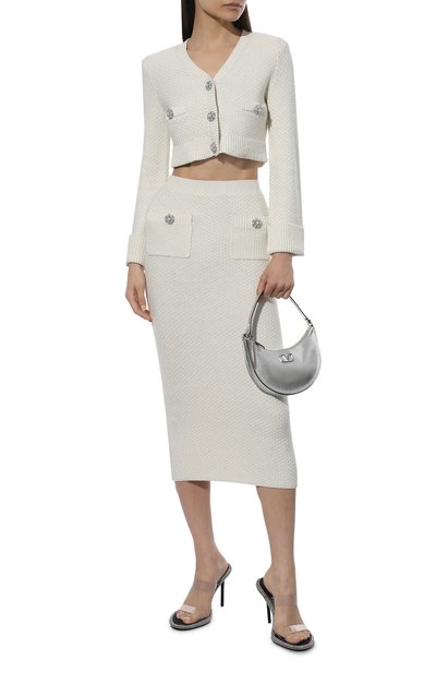 Юбка из хлопка и вискозы SELF-PORTRAIT, арт. RS22-072S, фото 2