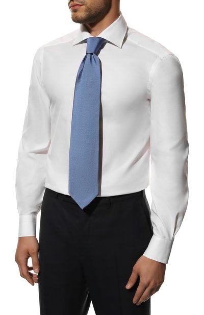 Хлопковая сорочка KITON белого цвета по цене 77850 руб., арт. UCID/H003707, фото 4 Хлопковая сорочка KITON, арт. UCID/H003707, фото 4