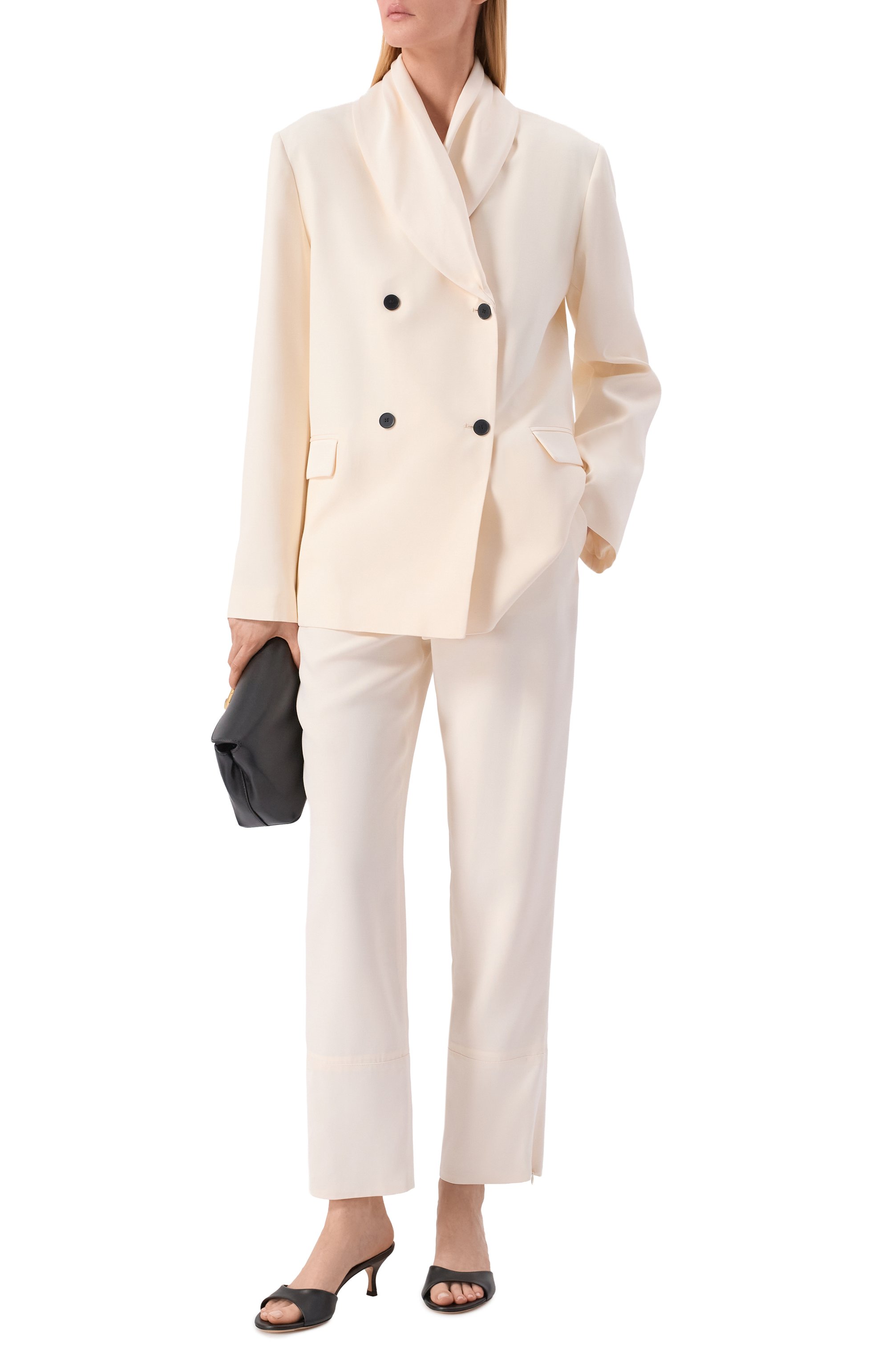 Брюки из вискозы и шерсти LOULOU DE SAISON, арт. MAH0NEY, фото 2