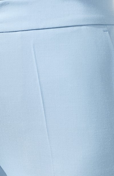 Брюки VICTORIA, VICTORIA BECKHAM голубого цвета по цене 29550 руб., арт. 2419WTR000091A, фото 5 Брюки VICTORIA, VICTORIA BECKHAM, арт. 2419WTR000091A, фото 5