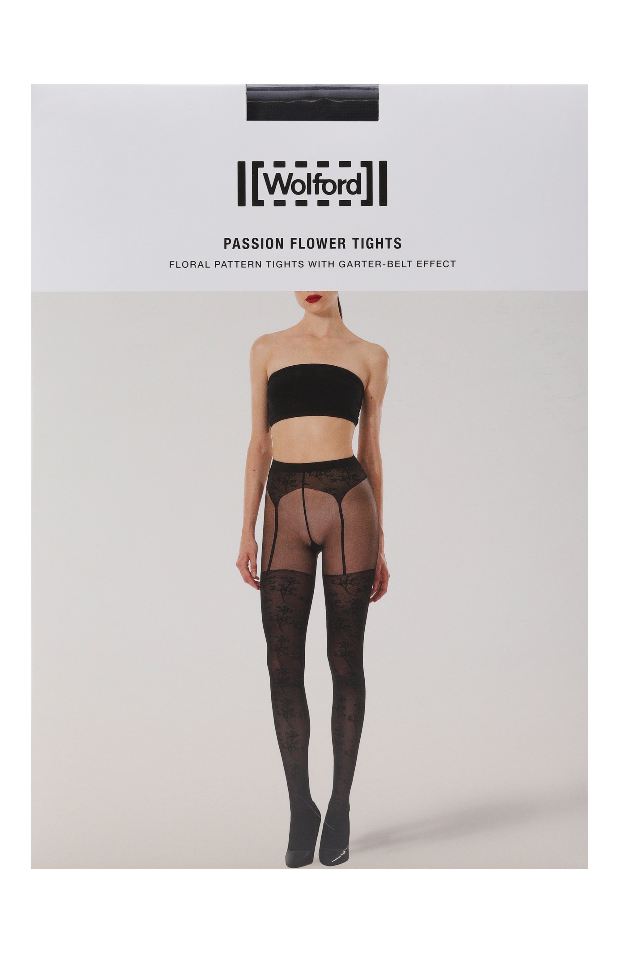 Колготки WOLFORD черного цвета по цене 8995 руб., арт. 17670, фото 1 Колготки WOLFORD, арт. 17670, фото 1