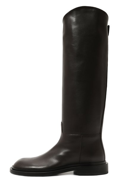 Кожаные сапоги andrea MATTIA CAPEZZANI темно-коричневого цвета по цене 76900 руб., арт. W302/NAPPA, фото 4 Кожаные сапоги andrea MATTIA CAPEZZANI, арт. W302/NAPPA, фото 4