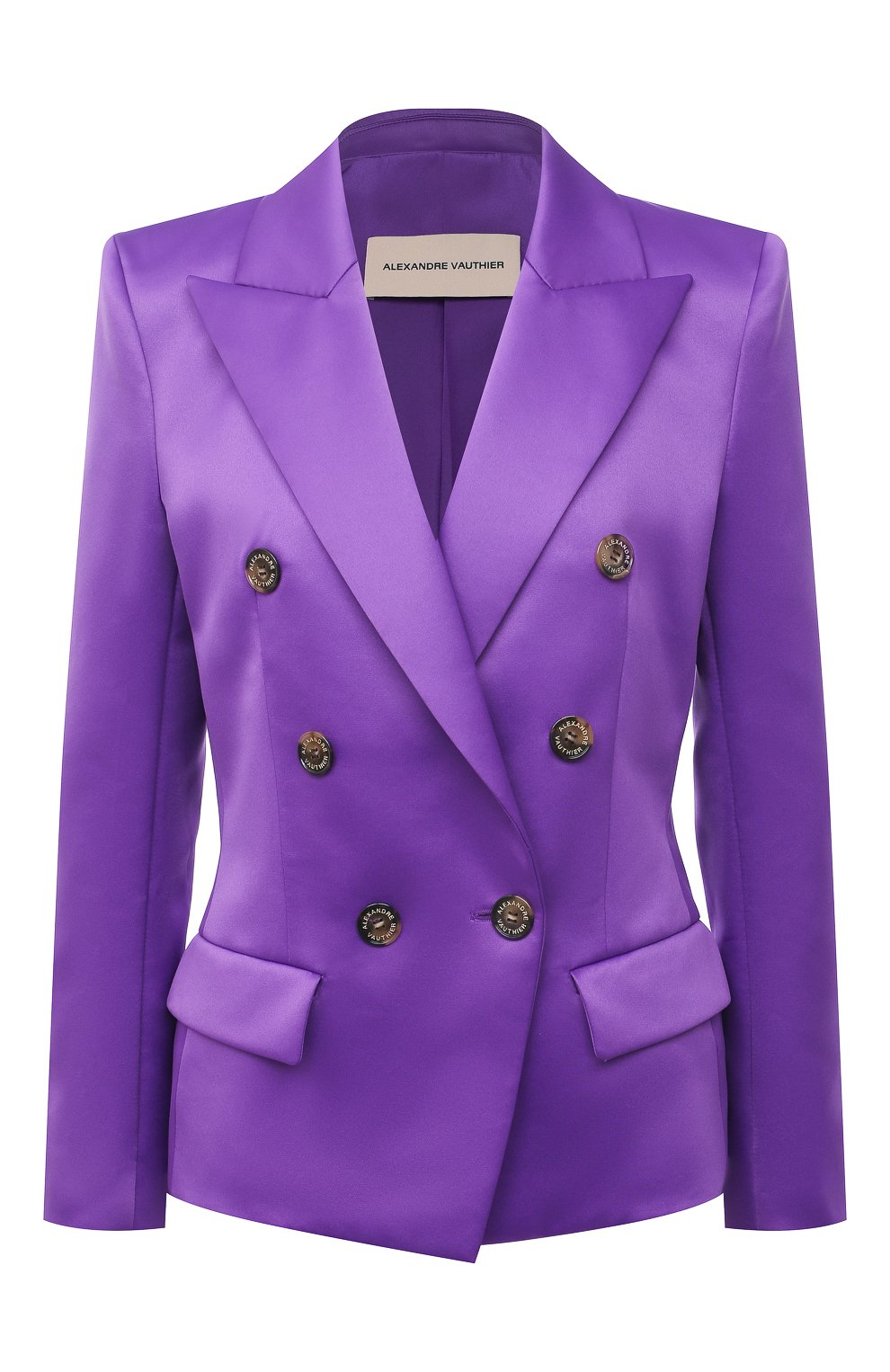 Двубортный жакет ALEXANDRE VAUTHIER фиолетового цвета по цене 226000 руб., арт. 212JA802BIS 1458-212, фото 1 Двубортный жакет ALEXANDRE VAUTHIER, арт. 212JA802BIS 1458-212, фото 1