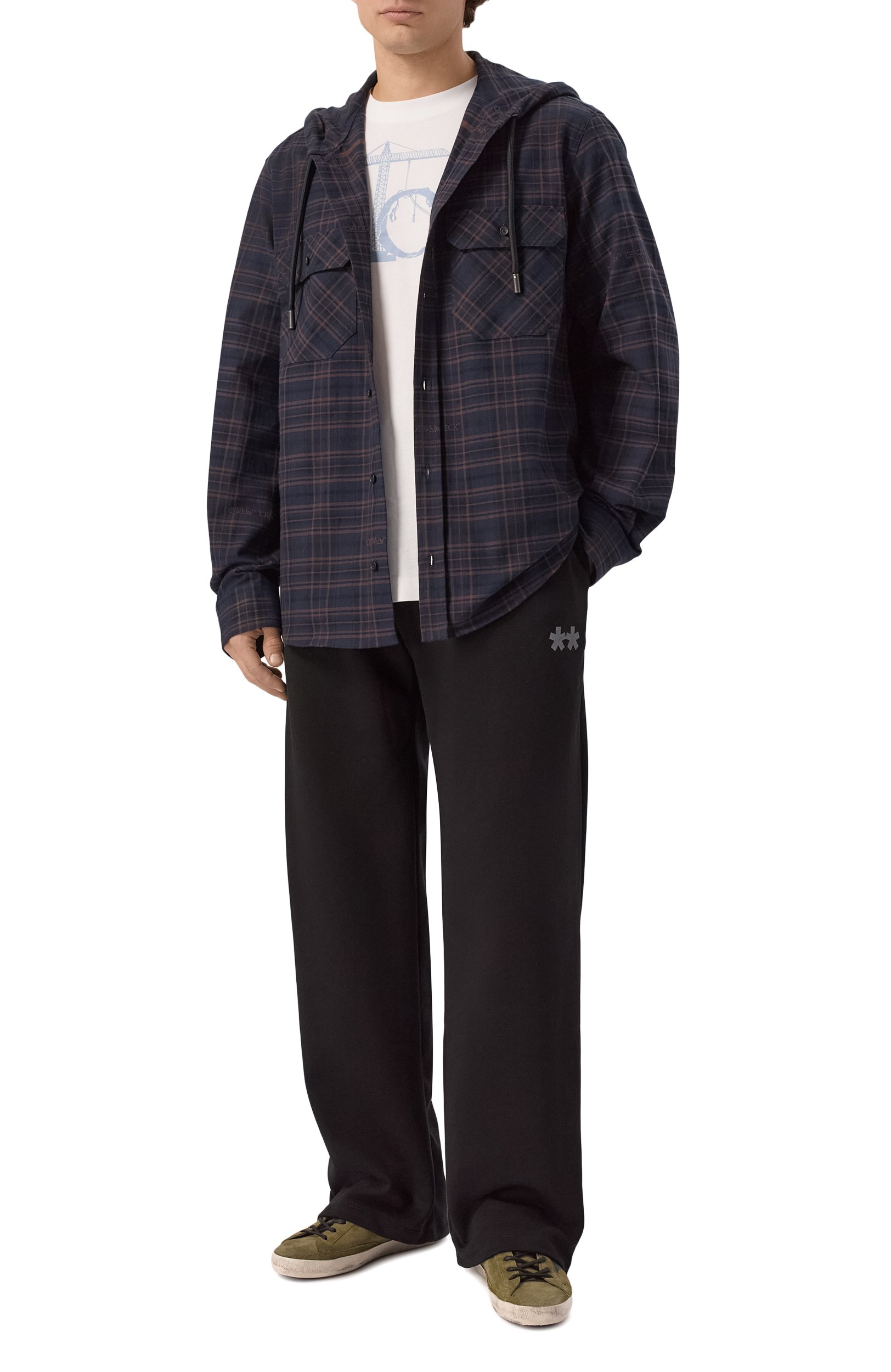 Хлопковая футболка OFF-WHITE, арт. 0MAA120F26JER00N1, фото 2