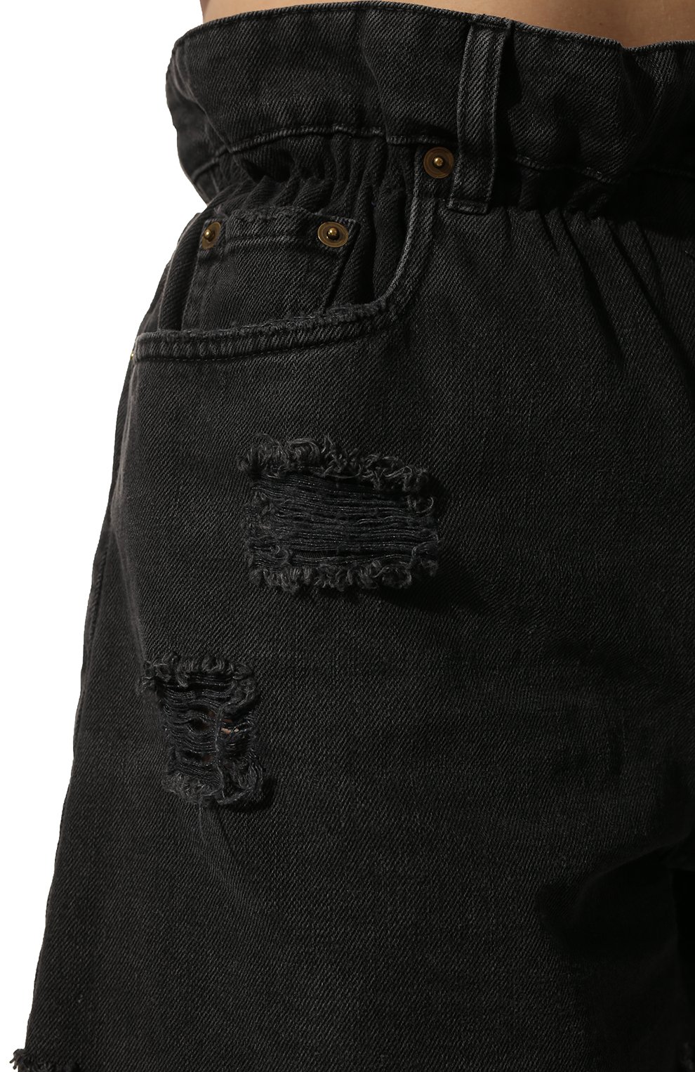 Джинсовые шорты MIU MIU темно-серого цвета по цене 78000 руб., арт. GWP300-10KX-F0002, фото 5 Джинсовые шорты MIU MIU, арт. GWP300-10KX-F0002, фото 5