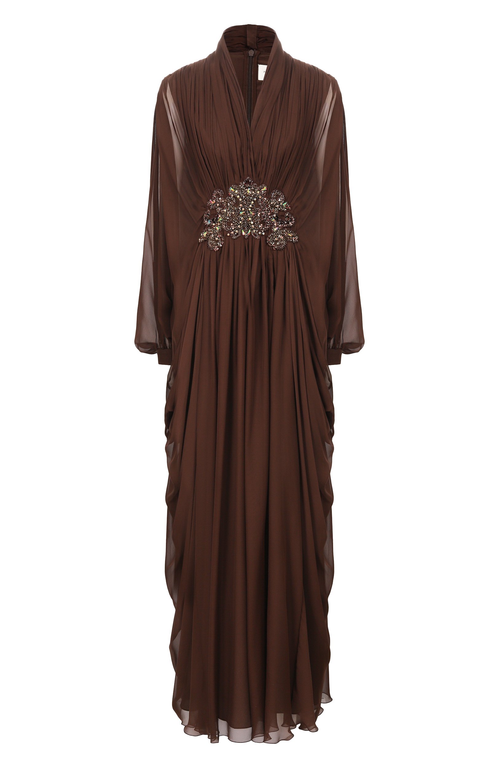 Платье с отделкой стразами ZUHAIR MURAD, арт. PDR26048/CHSI028, фото 1