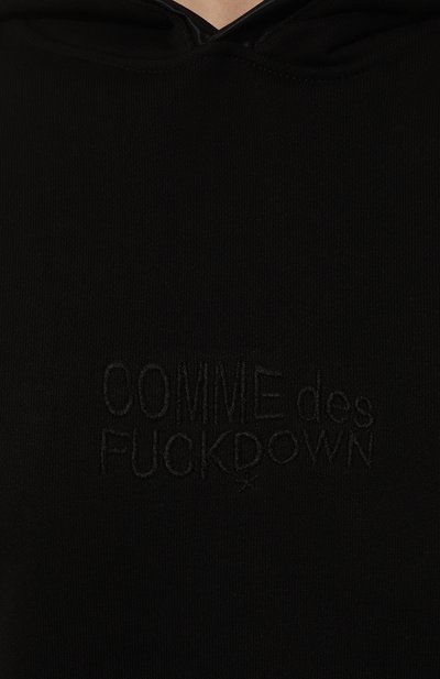 Хлопковое худи COMME DES FUCKDOWN, арт. CFABW01188, фото 5