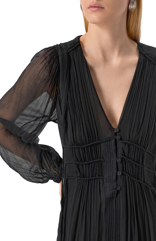 Платье из вискозы Isabel Marant Etoile 25PR00668FA/C1J07E Чёрный  25PR00668FA/C1J07E Фото 5
