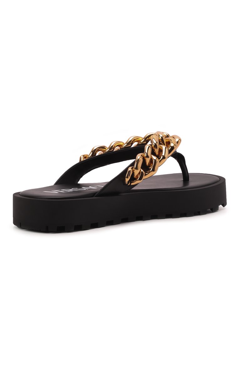 Кожаные шлепанцы VERSACE, арт. 1003336/DVT2P, фото 1