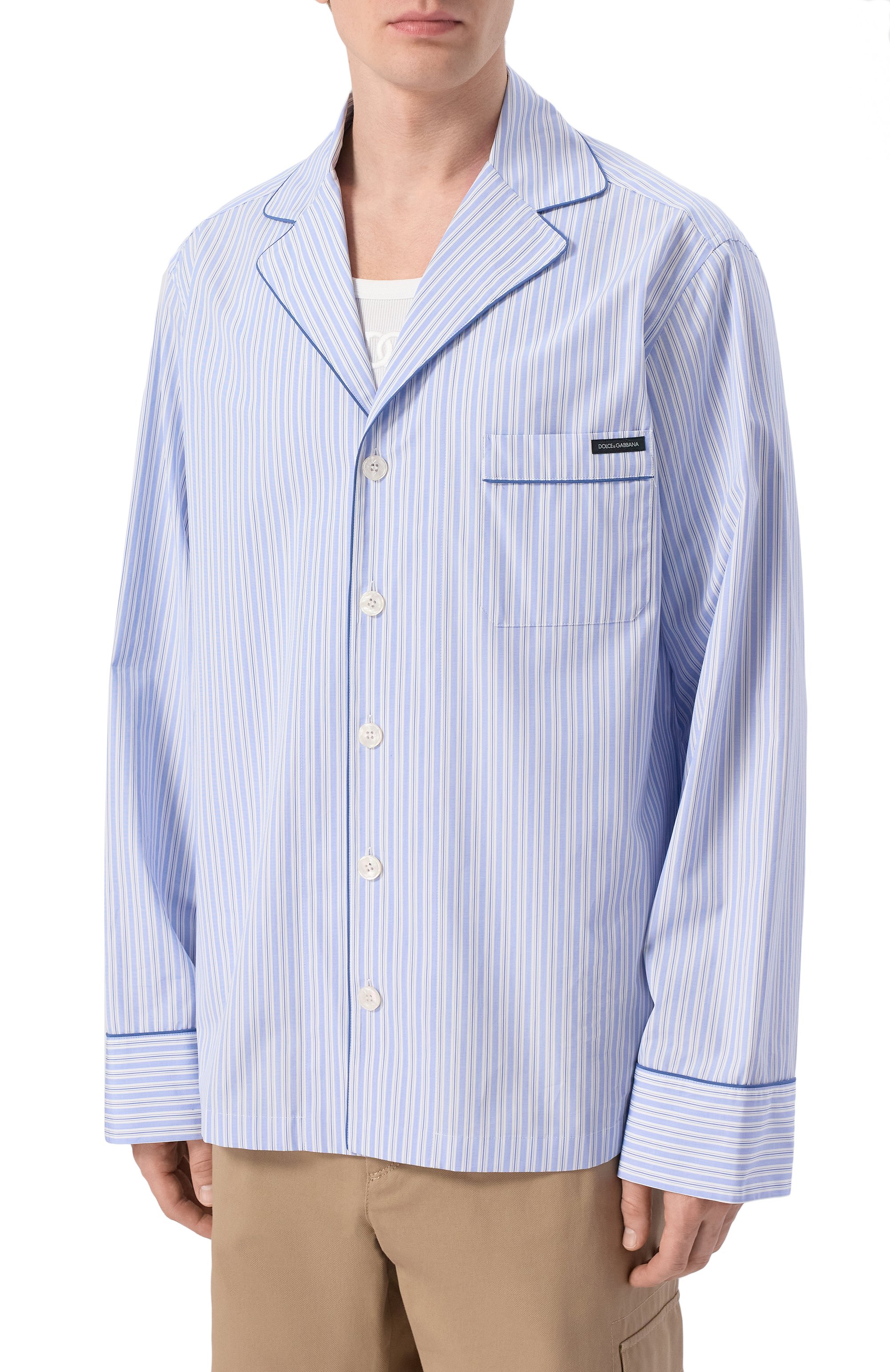 Хлопковая рубашка DOLCE & GABBANA, арт. G50I9T/FR510, фото 3