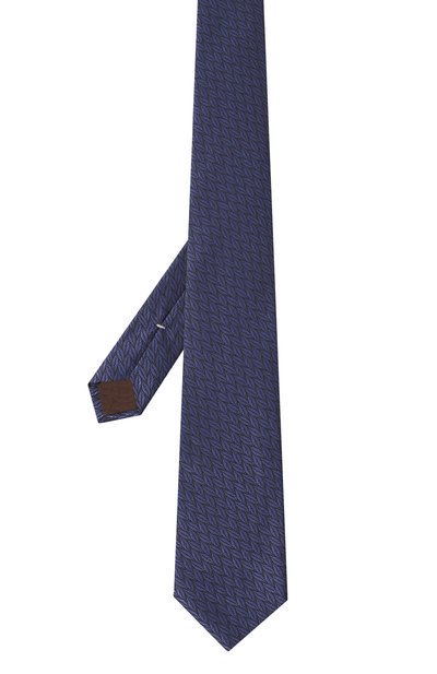 Шелковый галстук CANALI синего цвета по цене 17600 руб., арт. 18/HJ03816, фото 3 Шелковый галстук CANALI, арт. 18/HJ03816, фото 3